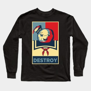 Stay Puft Destroy Ghostbusters Long Sleeve T-Shirt